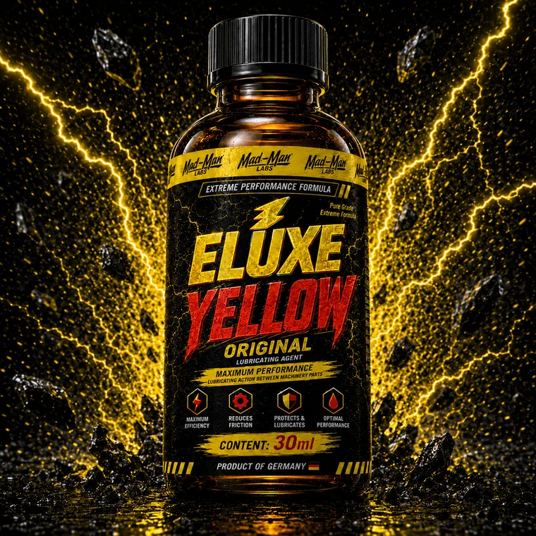 ELUXE Yellow Original 30ml machine oil lubricant bottle